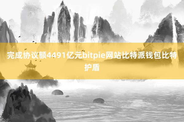 完成协议额4491亿元bitpie网站比特派钱包比特护盾