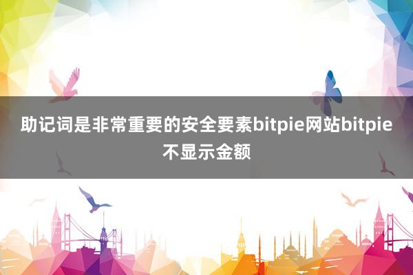 助记词是非常重要的安全要素bitpie网站bitpie不显示金额