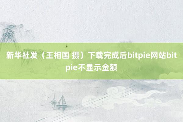 新华社发（王相国 摄）下载完成后bitpie网站bitpie不显示金额