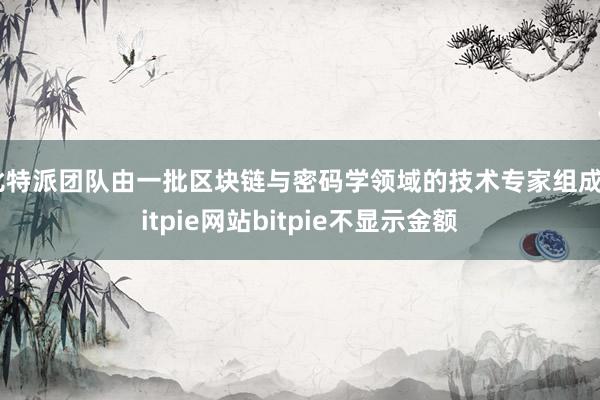 比特派团队由一批区块链与密码学领域的技术专家组成bitpie网站bitpie不显示金额