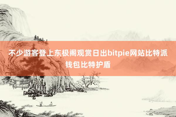 不少游客登上东极阁观赏日出bitpie网站比特派钱包比特护盾