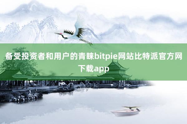 备受投资者和用户的青睐bitpie网站比特派官方网下载app