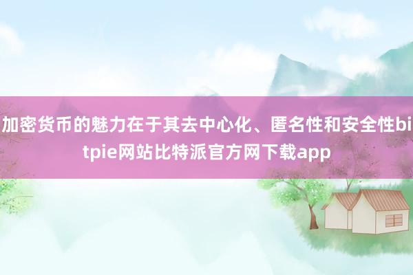 加密货币的魅力在于其去中心化、匿名性和安全性bitpie网站比特派官方网下载app