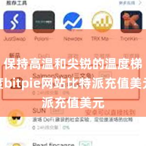 保持高温和尖锐的温度梯度bitpie网站比特派充值美元