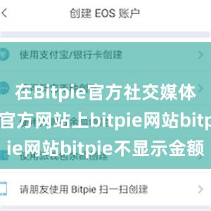 在Bitpie官方社交媒体账号或者官方网站上bitpie网站bitpie不显示金额