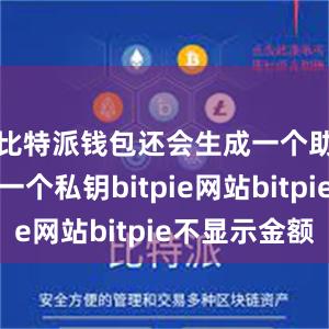 比特派钱包还会生成一个助记词和一个私钥bitpie网站bitpie不显示金额