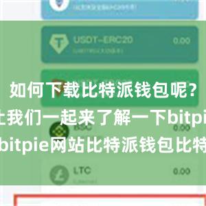 如何下载比特派钱包呢？下面就让我们一起来了解一下bitpie网站比特派钱包比特护盾