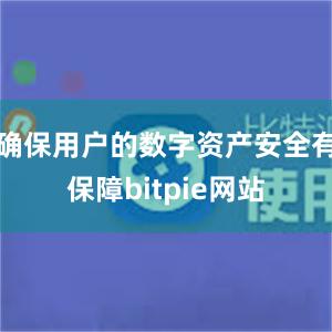 确保用户的数字资产安全有保障bitpie网站