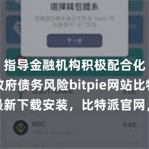 指导金融机构积极配合化解地方政府债务风险bitpie网站比特派官网最新下载安装，比特派官网，比特派钱包，比特派下载