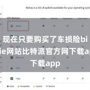 现在只要购买了车损险bitpie网站比特派官方网下载app