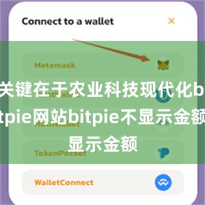 关键在于农业科技现代化bitpie网站bitpie不显示金额