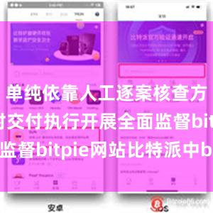 单纯依靠人工逐案核查方式难以对交付执行开展全面监督bitpie网站比特派中bch