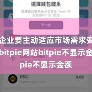 企业要主动适应市场需求变化bitpie网站bitpie不显示金额