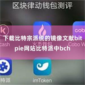 下载比特宗派统的镜像文献bitpie网站比特派中bch